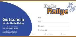 Gutschein Berlin Rallye